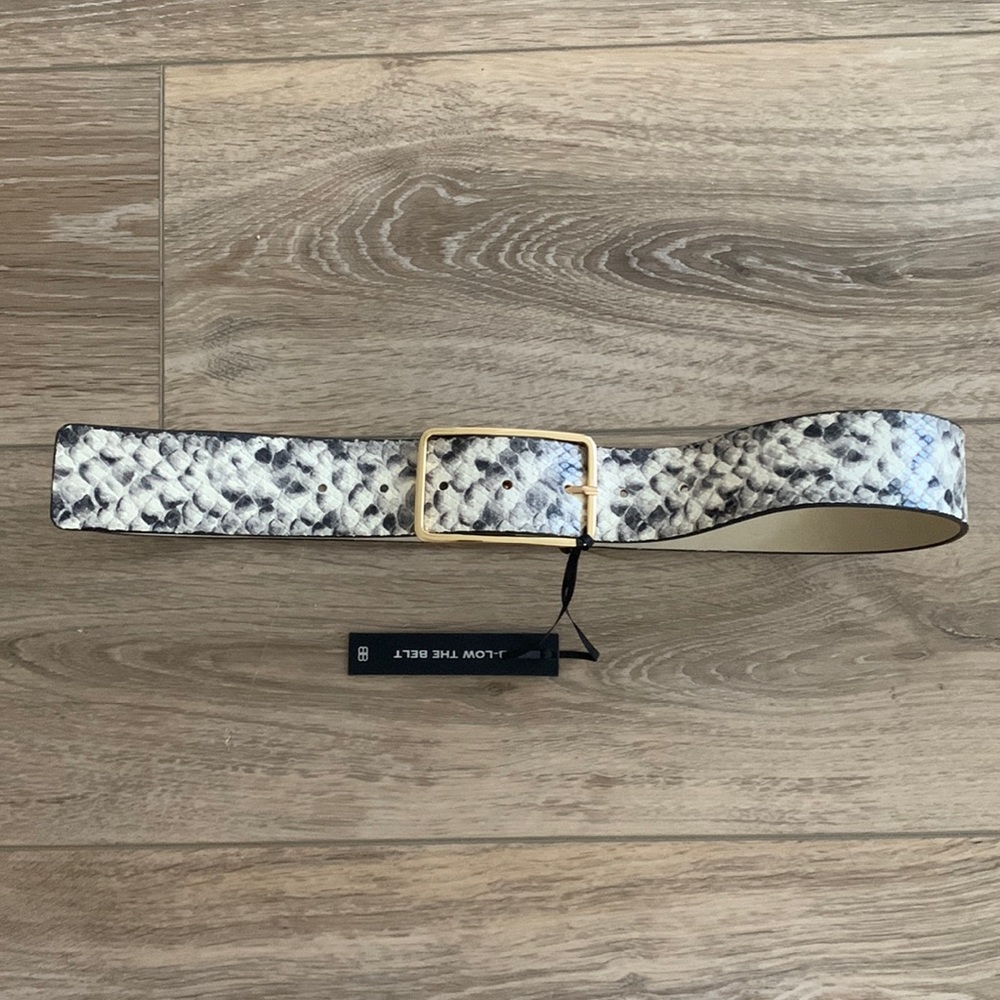 B Low The Belt faux snake embossed belt